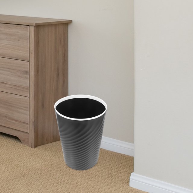 WASHWEPE Poubelle pour Bureau en Plastique à Conception Filetée 1 Ensemble