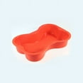 thumbnail image 3 of (Orange) Puppy Paws and Bones Silicone Mold Large Bone Edition Silicone Dog Bone Shape Cake Pan, 3 of 4