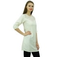 thumbnail image 5 of Bimba Women's Summer Short Tunic 3/4 Sleeves Top Kurti Designer Casual Blouse, 5 of 8