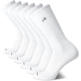 thumbnail image 6 of Calvin Klein Men's 6 Pair Athletic Crew Socks, Size Shoe Size: 7-12, Pure White, 6 of 7