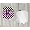 thumbnail image 4 of Letter K Chevron Purple and Gold Compact Mirror CJ1058-KSCM, 4 of 4
