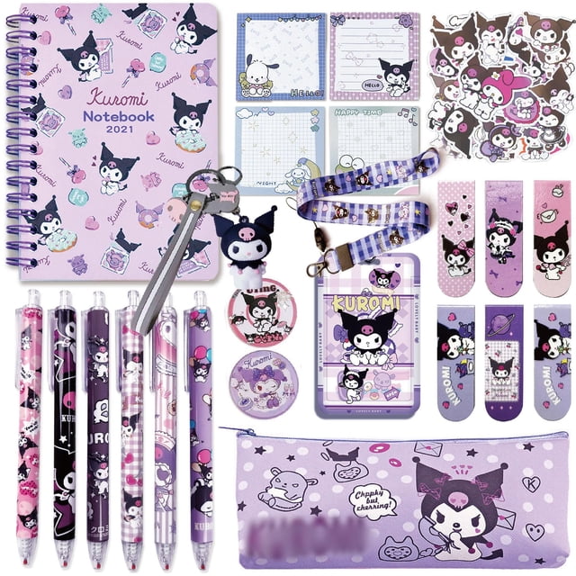 Set de papelería kawaii adorable GFDSJKLCTH con cuaderno