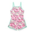 thumbnail image 2 of Hello Kitty Girls Sleeveless Printed Romper, Sizes 4-12, 2 of 8