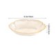 thumbnail image 3 of Bandeja para servir fruta Lotus Design | Plato transparente para snacks de mascotas con borde dorado | Plato decorativo para mesa de centro, sala de estar o cocina, 3 of 6