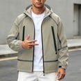 thumbnail image 5 of Bxsruta Mens Windbreaker Lightweight Hooded Full Zip Athletic Jacket Casual Outdoor Coat, 5 of 5