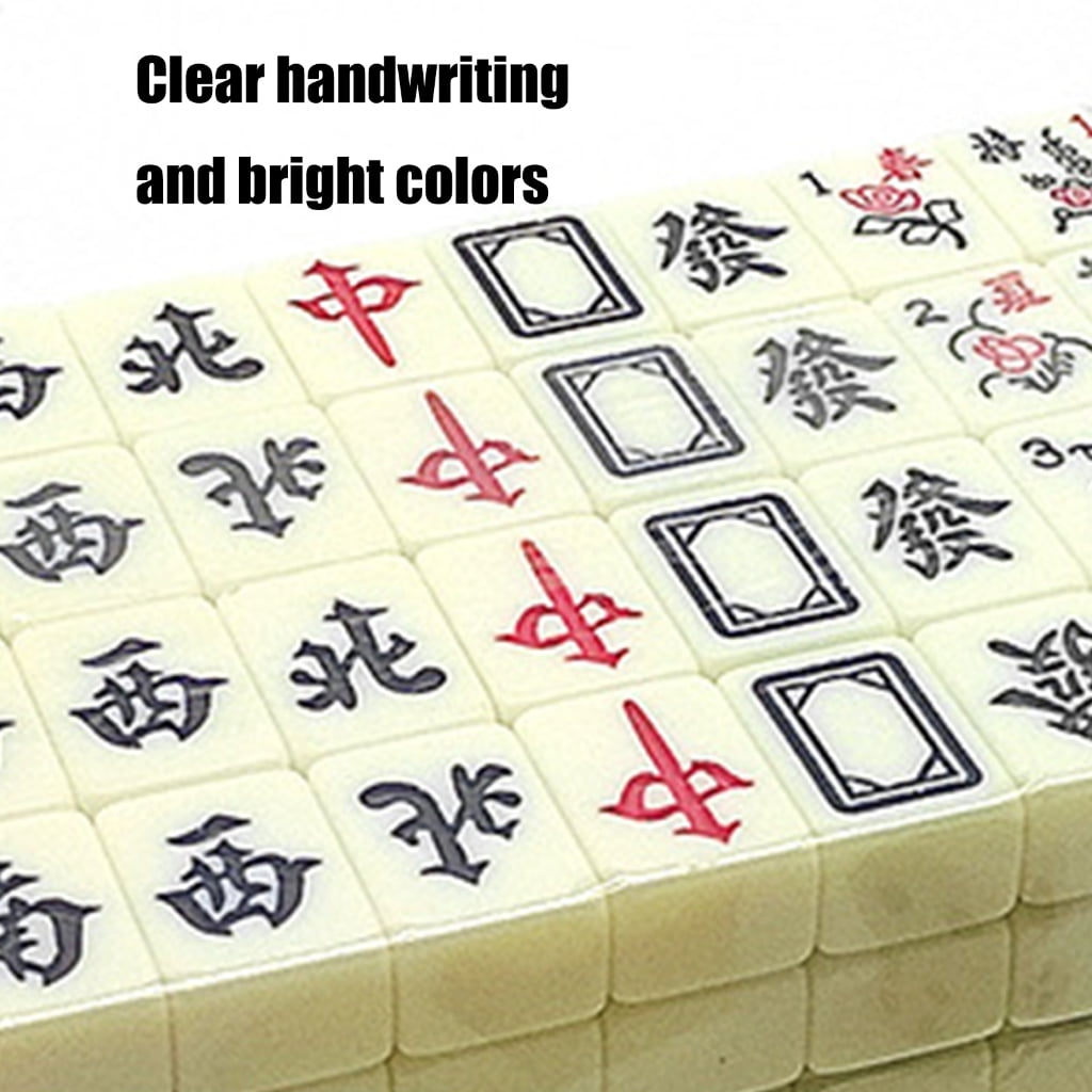 Zeiwohndc Compact Travel Mahjong Set With Complete Accessories For On The Go