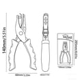 thumbnail image 3 of Paper Hole Punch Single 1 Hole Design Blue Grip Plier for Crafts Journal Planner Home Office Use, 3 of 6