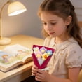 thumbnail image 2 of SSNTSY 6.6" Crochet Flower Bouquet Knitted Artificial Flower Bouquet Small Crochet Flower for Valentines Birthday Wedding Mother's Day, 2 of 8