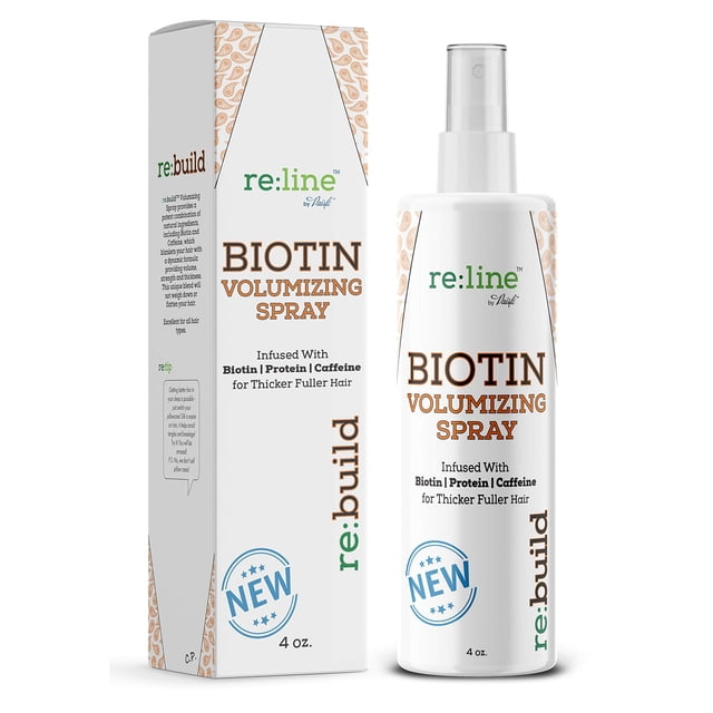 Spray voluminizador de biotina - Producto natural para espesar y crecer el cabello para una textura de cabello fino - Voluminizador para hombres y mujeres