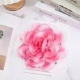 thumbnail image 3 of 1pc 20cm Big Flower Brooch Purple Extra Large Camellia Brooch Pins for Clothes Removable Satin Fabric Lapel Pins Brooch for Women Dresses Wedding Party Banquet Suit Accessories Jewelry Gifts 1pc Pink, 3 of 9