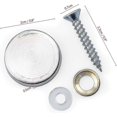 thumbnail image 2 of 32pcs Decorative Mirror Screws, Mirror Screws, Glass Screws, Cover Screw Cover Nails for Wall Mounting Panels-In Stock, 2 of 5