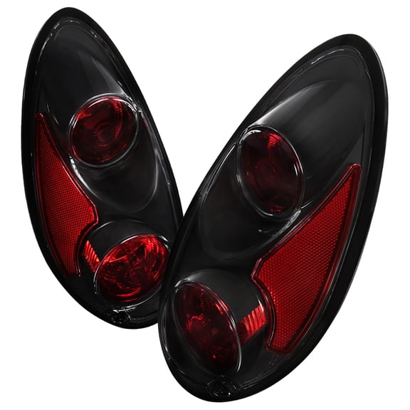TAIL LIGHTS-BLACK Made for and Compatible with 01-05 CHRYSLER PT CRUISER