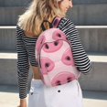 thumbnail image 7 of Balery Pig Nose Vintage Canvas Backpack for Men and Women - Large Capacity, Durable Travel Laptop Bag for School, Work, Hiking, and Outdoor Activities, 7 of 7
