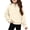 Beige, variant on Girls Quarter Zip Pullover Sweatshirt Crew Neck Half Zip Sweatshirt Loose Long Sleeve Casual Cropped Hoodie Tops For Kids Girls Half Zip Pullover Sweatshirt Fall 4-14 Years