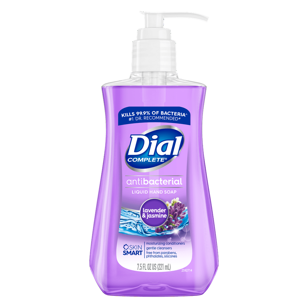 Dial Antibacterial Liquid Hand Soap, Lavender & Jasmine, 7.5 Ounce