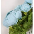 thumbnail image 4 of Paquete de 1 flores falsas, peonías artificiales vintage, flores de seda, decoración del hogar para bodas, 4 of 5