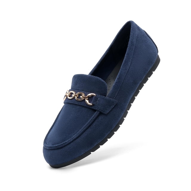 Mocasines Slip-On Navy para Mujer DREAM PAIRS Talla 10 Cómodos