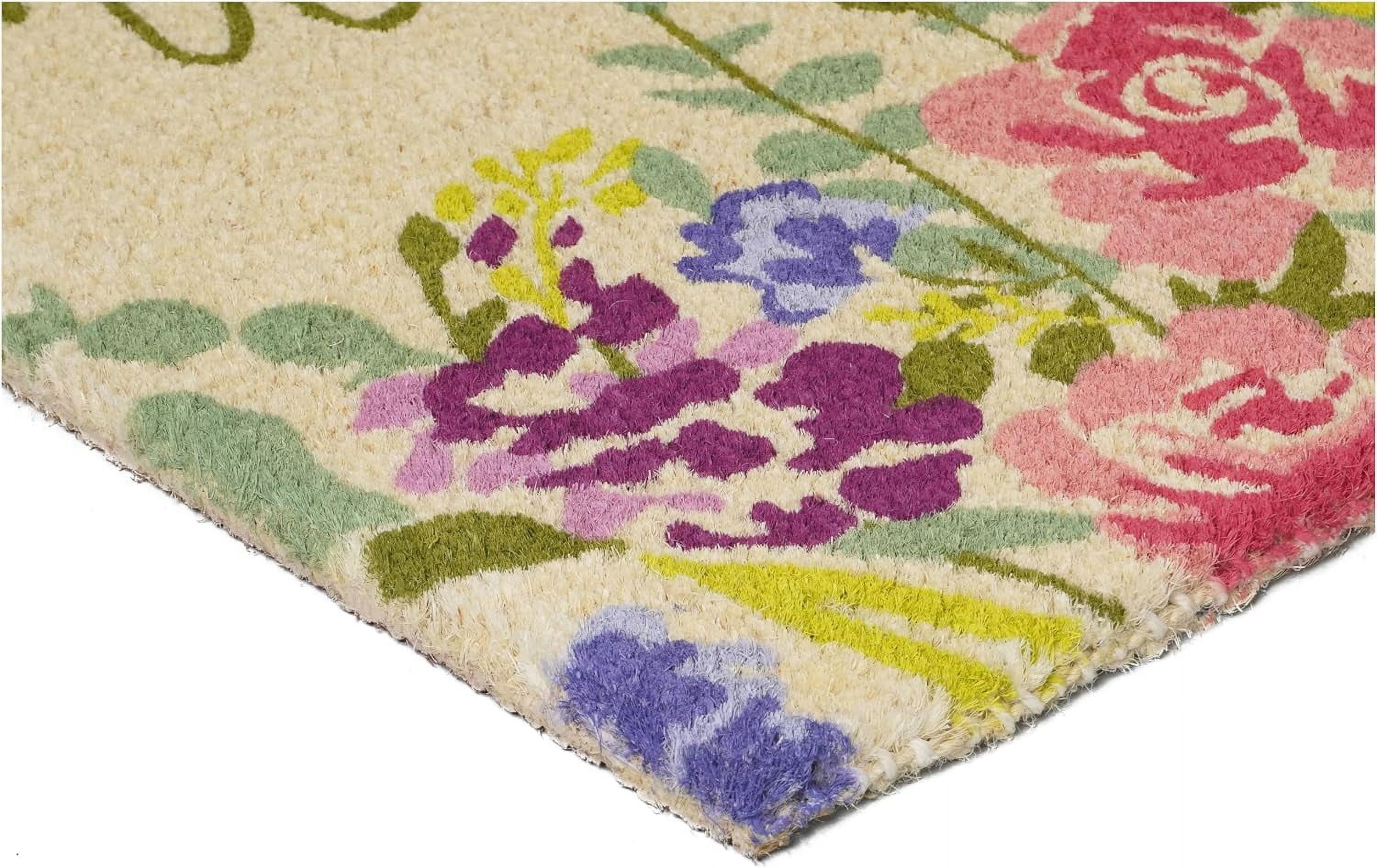 Calloway Mills 112861830 Welcome Floral Doormat 18" x 30"