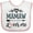 White and Pink, variant on Inktastic Mamaw Loves Me Grandchild Girls Baby Bib