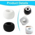 thumbnail image 3 of 2-Pack Ceramic Toothbrush Holder Mini Donut Shape with Toothbrush Elegant Mini Ceramic Toothbrush Holder Stand for Bathroom, 3 of 5