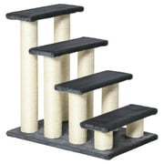 PawHut Cat Tree with 4 Stair Steps for High Beds w/ Sisal Scratching Post