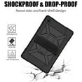 thumbnail image 4 of Galaxy Tab A7 Case 2020,Hybrid Shockproof Rugged Heavy Duty Full-Body Drop Protection Stand Kids Case with Shoulder Strap for Galaxy Tab A7 10.4" 2020 SM-T500/T505/T507,Black, 4 of 7