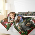 thumbnail image 3 of Manfei Pet Dachshund Full Size Comforter Sets,Merry Xmas Bedding Comforter Set,Happy New Year Bedding Sets For Boys Teens,Ultra Soft Home Decor Reversible,3 Pieces, 3 of 7