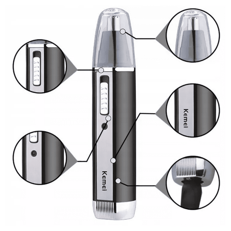 Kemei KM-6630 4-in-1 Professional Rechargeable Nose and Ear Hair