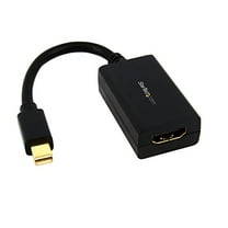 StarTech.com Mini DisplayPort to HDMI Adapter - mDP to HDMI Video Converter - 1080p - Mini DP or Thunderbolt 1/2 Mac/PC to HDMI Monitor/Display/TV - Passive mDP 1.2 to HDMI Adapter Dongle (MDP2HDMI)