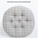 thumbnail image 4 of Cateissary Set 4 Cojines Cojín Asiento Silla 40 x 40 cm Silla Jardín Balcón Funda Asiento Jardín y Cojines Multifuncionales Decoración del hogar Hoja de Bárbara Verde 1, 4 of 6