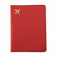 thumbnail image 1 of Ofertas Únicas 1 Pc Funda para Pasaporte Patrón de Avión Estampado en Oro Funda para Pasaporte Roja, 1 of 5
