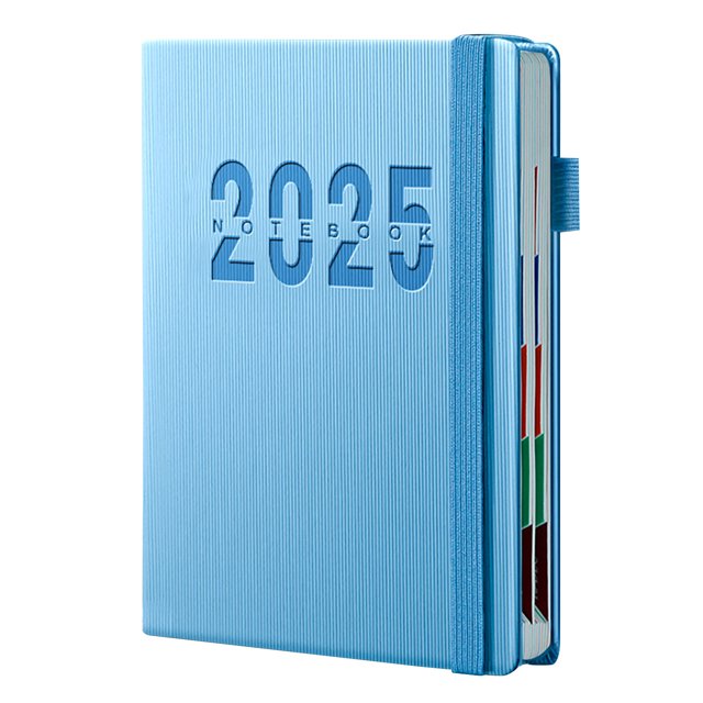RoamHome 2025-2026 Weekly & Monthly Planner - with 12-Month Calendar, Thick 80gsm Paper, 200 Pages | Includes 2 Ribbon Markers, Elastic Closure, Perfect for Office, Business Daily Planner.