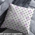 thumbnail image 2 of Homewish Cartoon Bowknot Fabric by the Yard 3 Yard, Black Purple Bow-tie Sewing Fabric, 2 of 6