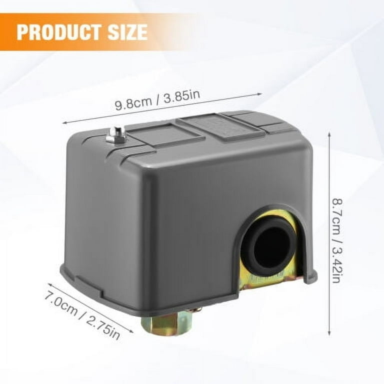 1 HP Well Water Pump Pressure Control Switch 40-60 PSI Adjustable ...