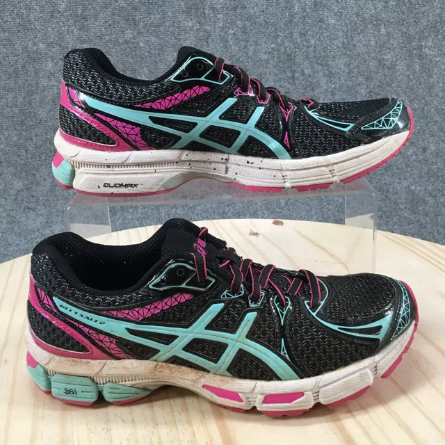 Asics Gel Shoes Womens 7 Exalt 2 Running Sneakers Black Athletic Lace Up T4B6Q