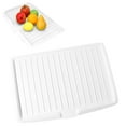 thumbnail image 1 of Plastic Dish Drainer Board Large Draining Tray With Side Drop Slope Diversion Water Drain Board Drying Plate Dish Strainer Mat With Non Base For Bowl Cup Kitchenware Celebr valentines day decorations, 1 of 8