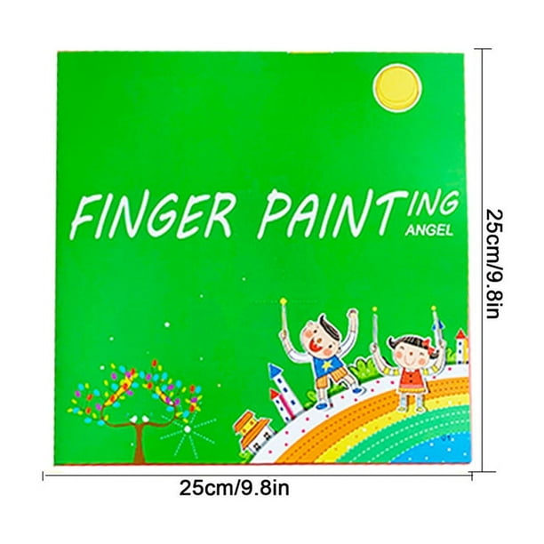 Kit De Pintura Con Los Dedos Lavable Y Divertido Para Niños – Set Creativo Con Libro Y Almohadilla De Tinta, Juguete Educativo Sensorial Para Estimular La Imaginación