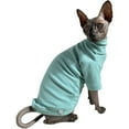 thumbnail image 3 of UOSIA Sphynx Cats Solid Warm Fleece Shirt Cat Turtleneck Thermal Hairless Cat Clothes, 3 of 6