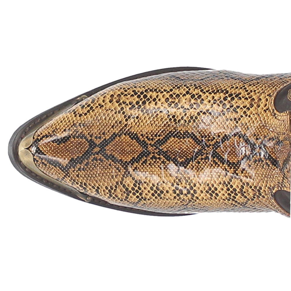 Laredo 68068 Western Cowboy Boots Men’s 9.5 EW Snakeskin Print Laredo Western Boots Mens Cowboy Monty Faux Snake Golden  main image 3