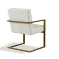 thumbnail image 4 of Ember Interiors Silas Modern Lounge Chair with Arms, Cream Fabric, 4 of 8