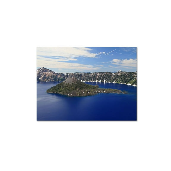 Trademark Fine Art 'Wizard Island' 22" x 32" Canvas Art (PL0076-C2232GG)