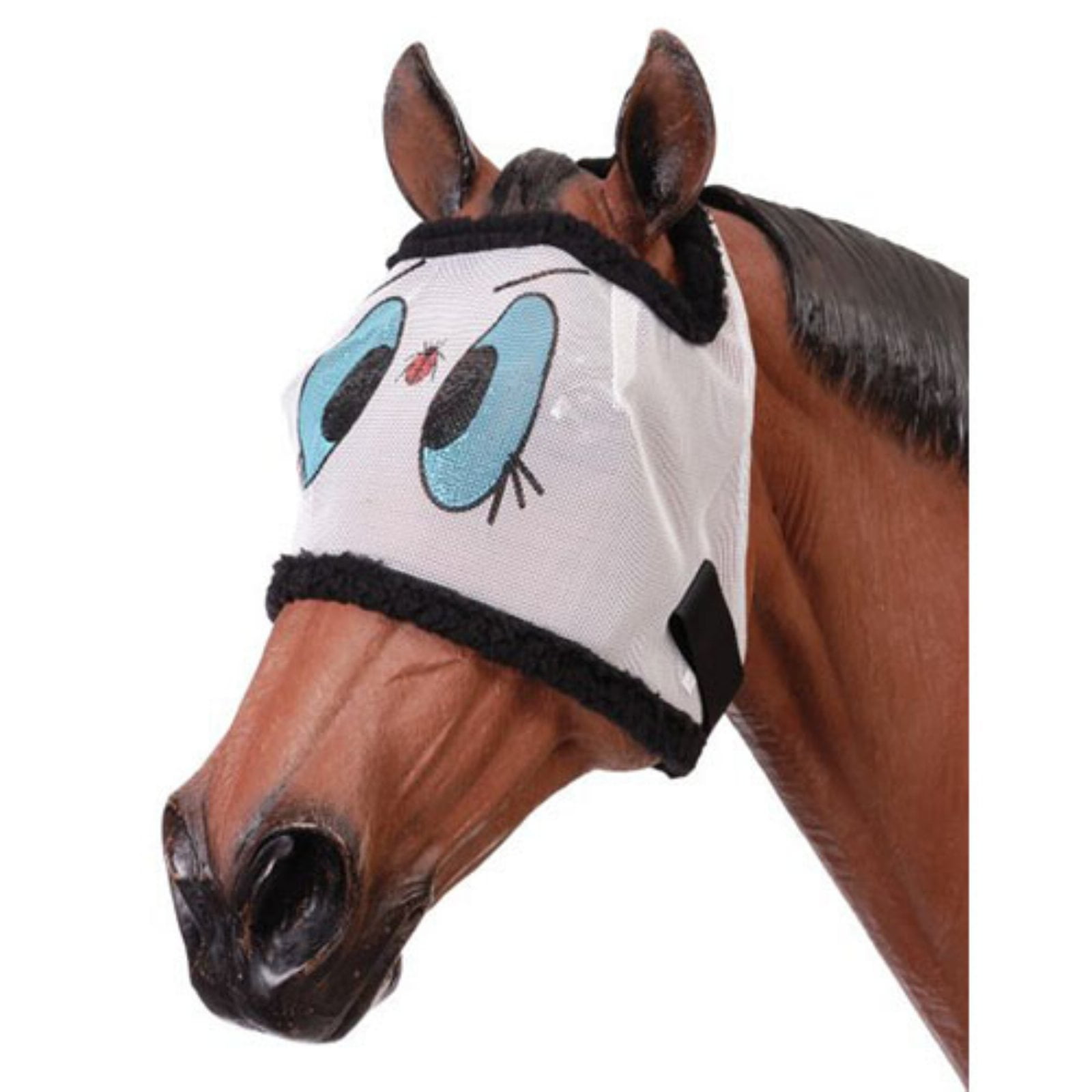 Tough1 Ladybug Mesh Horse Fly Mask