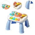 thumbnail image 6 of Vaveren Baby Activity Learning Table Toys Music Learning Table for Age 3 4 5 6 Girls Blue, 6 of 8