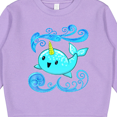 thumbnail image 3 of Inktastic Cute and Playful Narwhal Toddler Sweatshirt, 3 of 4