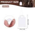 thumbnail image 2 of Uxcell Price Tags with String Attached, 200Pcs White Gift Jewelry Tag for Labeling, 0.98 x 0.59Inch, 2 of 5