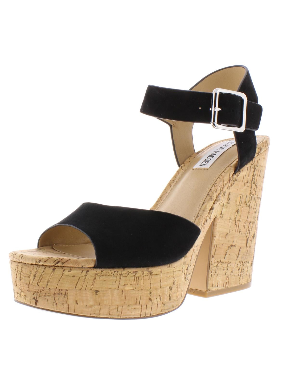 Steve Madden Womens Jess Cork Open Toe 
