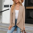 thumbnail image 2 of EHQJNJ Floral Cardigan for Women Plus Women's 2024 Autumn and Winter Long Sleeved Solid Color Loose Cardigan Top Women's Knitted Coat Cardigan for Women Trendy Dressy Women's Cardigans Cute, 2 of 5