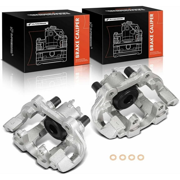 A-Premium Brake Caliper Compatible with Jeep Grand Cherokee V6 3.0L 3.6L V8 5.7L Dodge Durango 2011-2018 V6 3.6L Rear Side 2-PC
