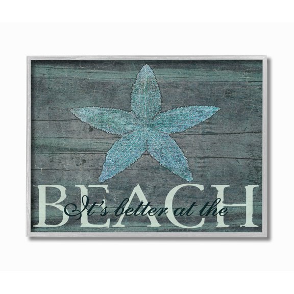 Stupell IndustriesThe Stupell Home Decor It's Better At The Beach StarfishFramed Wall Art by Marilu Windvand