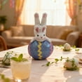 thumbnail image 2 of dajkiuy Easter Bunny Egg Decorations Resin Spring Easter Rabbit Decor Figurine Tabletop Decoration for Party Home Holiday, 2 of 6